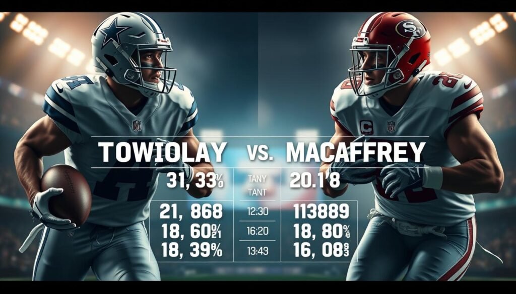 Pollard vs McCaffrey stats