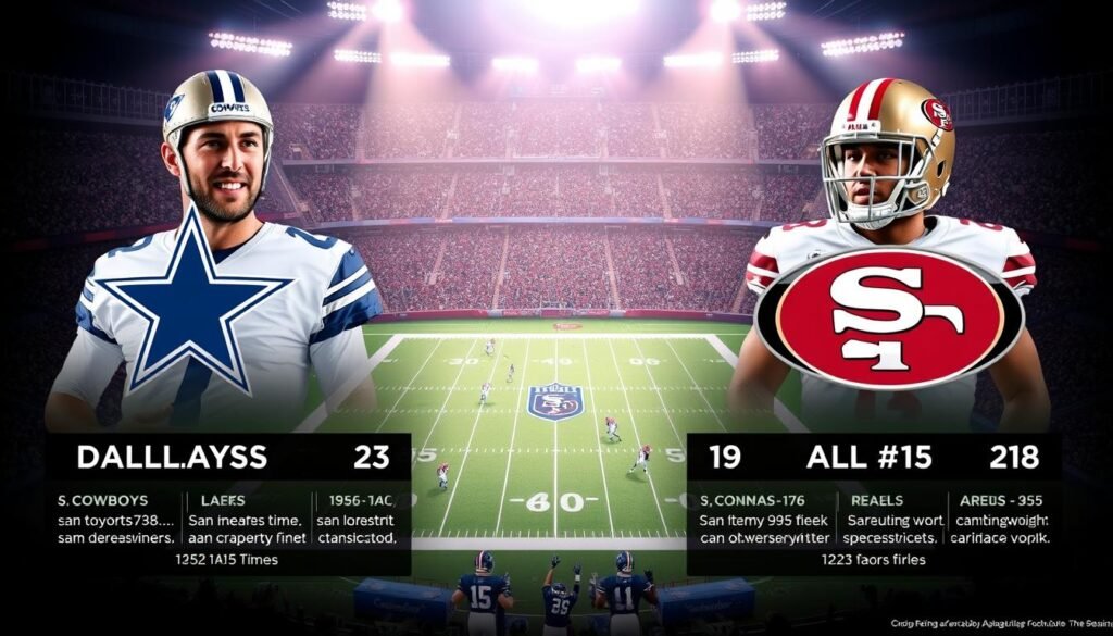 dallas cowboys vs 49ers match player stats