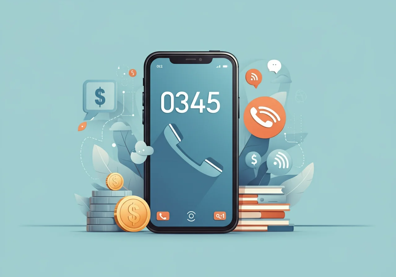 is 0345 a free number​