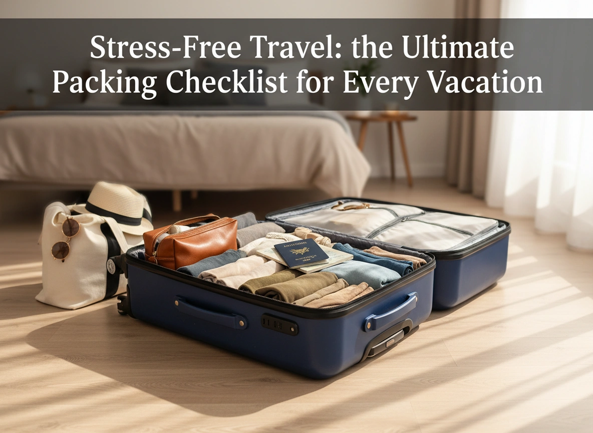 Stress-Free Travel: The Ultimate Packing Checklist for Every Vacation