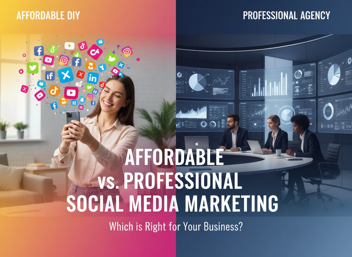 Affordable vs. Professional Social Media Marketing: Which is Right for Your Business?