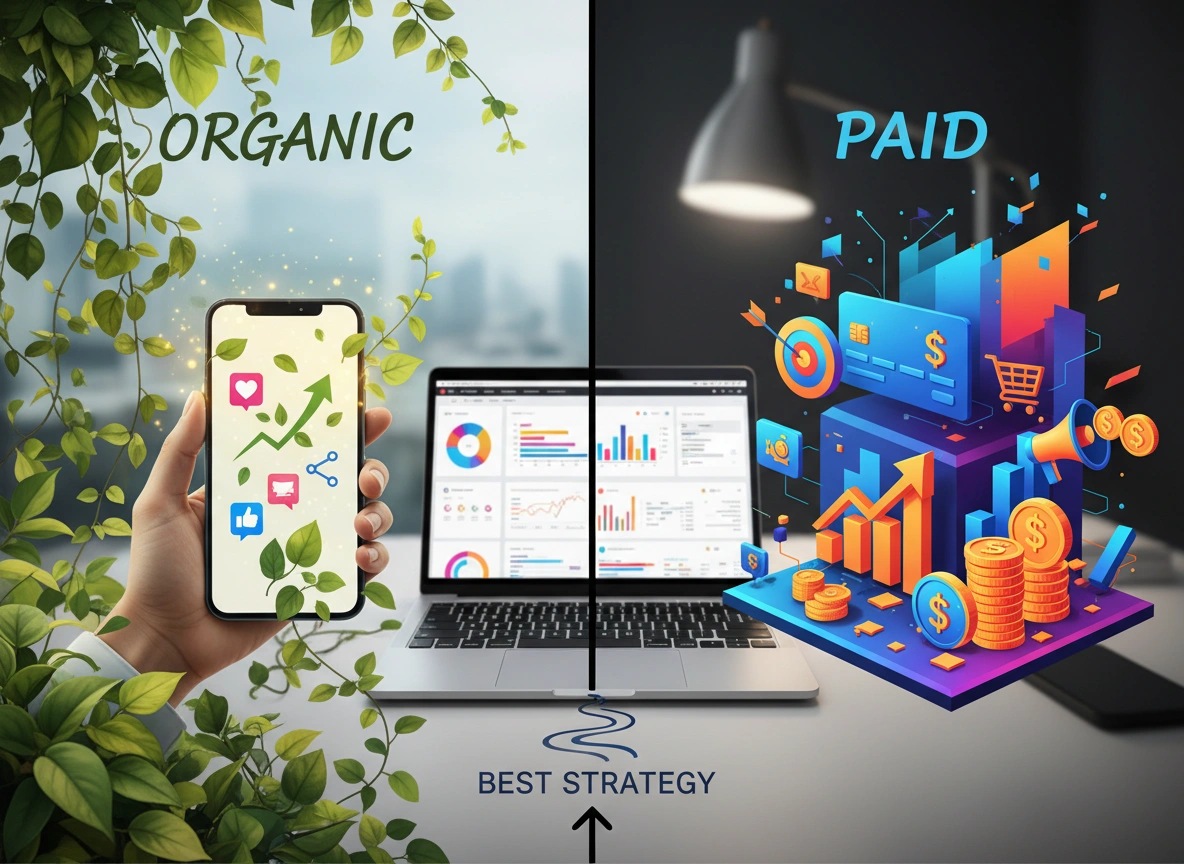 Organic vs. Paid Social Media Marketing: Finding Your Best Strategy