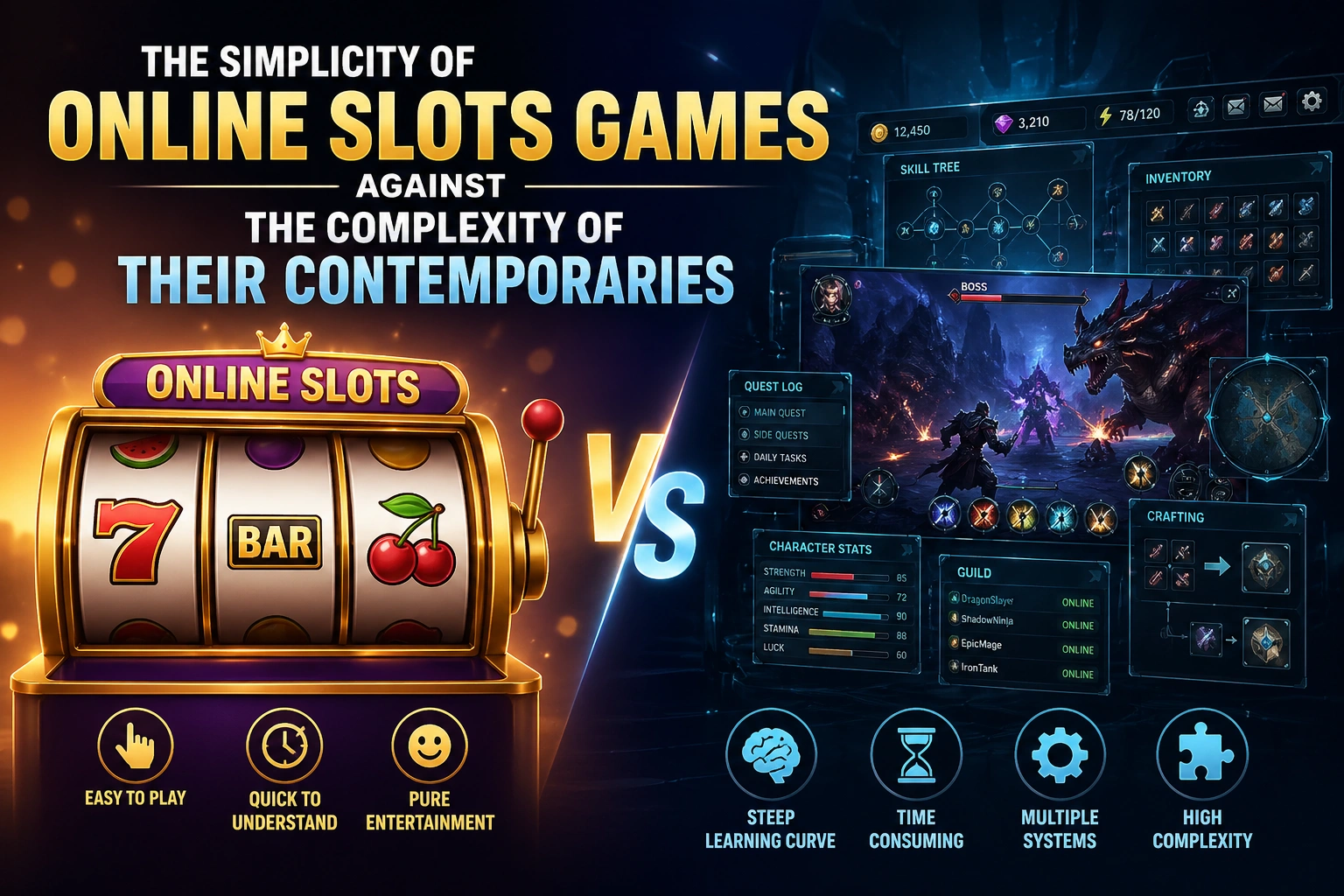 The Simplicity of Online Slots Games Against the Complexity of Their Contemporaries